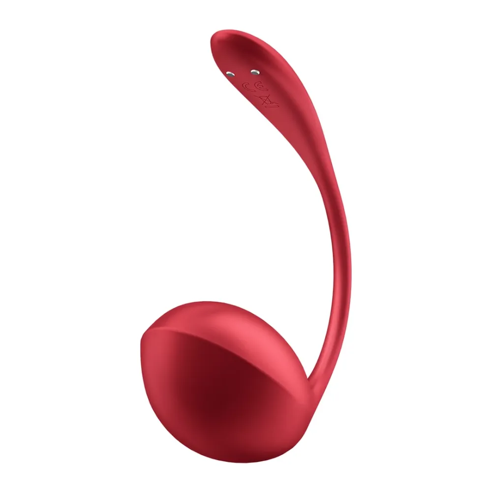 Nositelný vibrátor na bod G Satisfyer Shiny Petal s ovladačem a aplikací, červený - obrázek 4