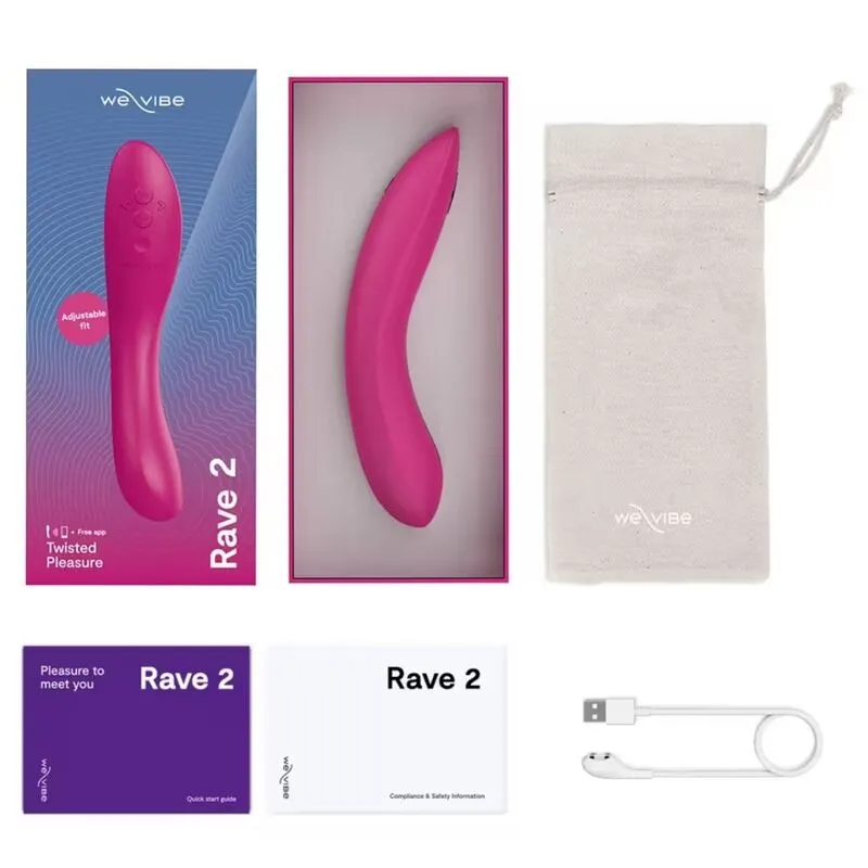 Vibrátor na bod G We-Vibe Rave 2 s ovládáním přes aplikaci, růžový - obrázek 10