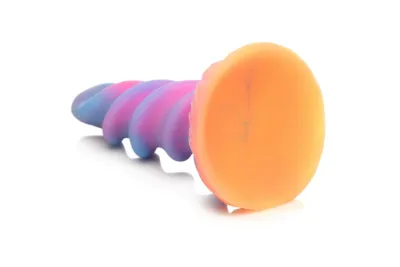 Fantasy dildo Blush Moon Rider ze silikonu s přísavkou, svítí ve tmě, L - obrázek 6