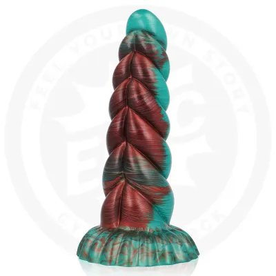 Silikonové dildo EPIC Zirion Aridfire, 20,6 cm, červenooranžové - obrázek 7