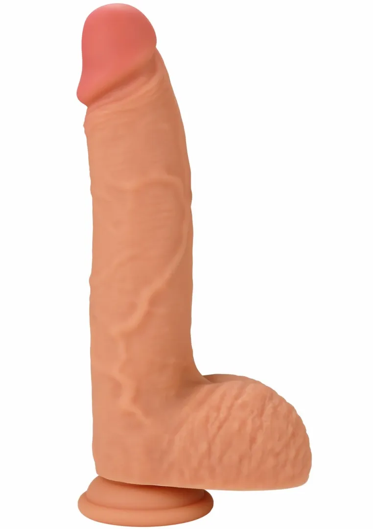 Realistické dildo INFERNO by HIDDEN DESIRE z tekutého silikonu, 23 cm