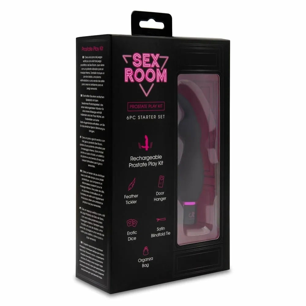 Erotická sada Dream Toys Sex Room Raunchy Kit s nabíjecím vibrátorem a doplňky
