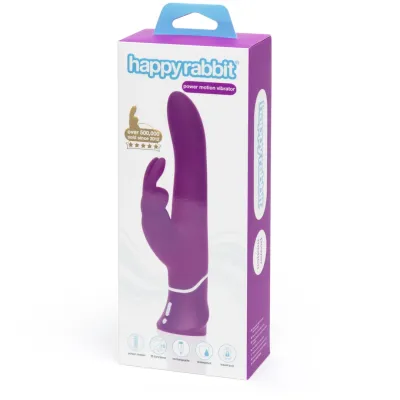 Přirážecí rabbit vibrátor Happy Rabbit Curve Power Motion, fialový - obrázek 7