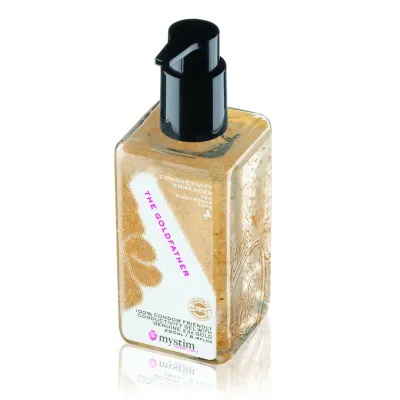 Vodivý gel pro elektrostimulaci Mystim The Goldfather s 23karátovým zlatem, 250 ml