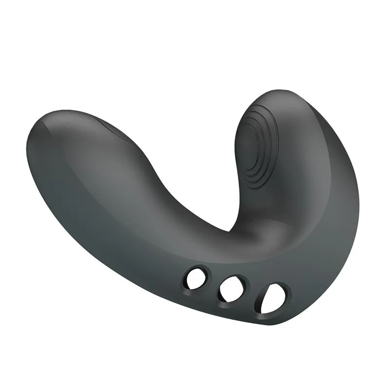 Prstový vibrátor Pretty Love Camelia, 7 vibračních režimů, černý - obrázek 5