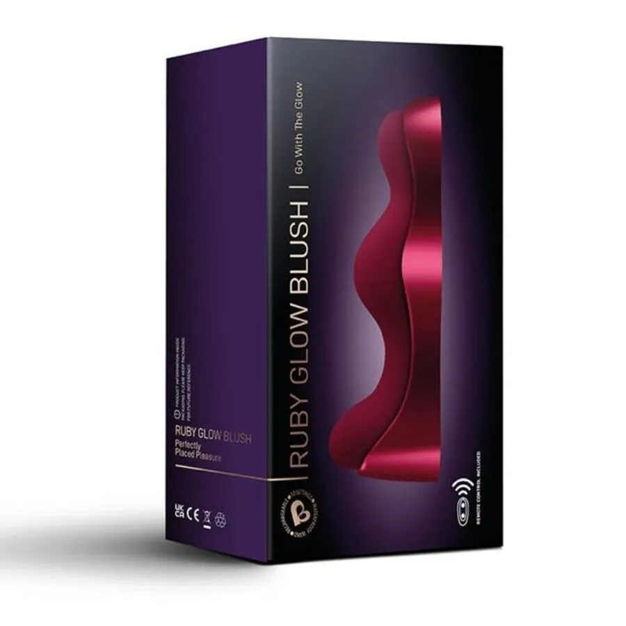 Vibrátor na bod G a k sezení Rocks-Off Ruby Glow Blush s ovladačem, červený - obrázek 10