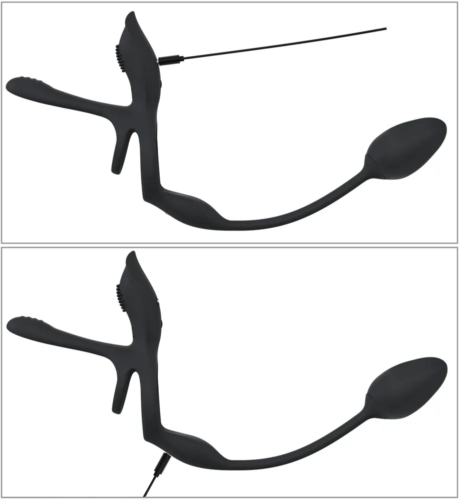 Vibrační systém pro páry Couples Choice RC Multi Function 5 v 1, černý - obrázek 8