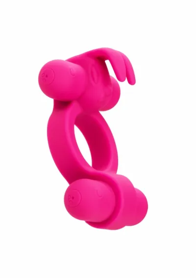 CalExotics Rockin Rabbit nabíjecí vibrační kroužek pro páry fialový - obrázek 10