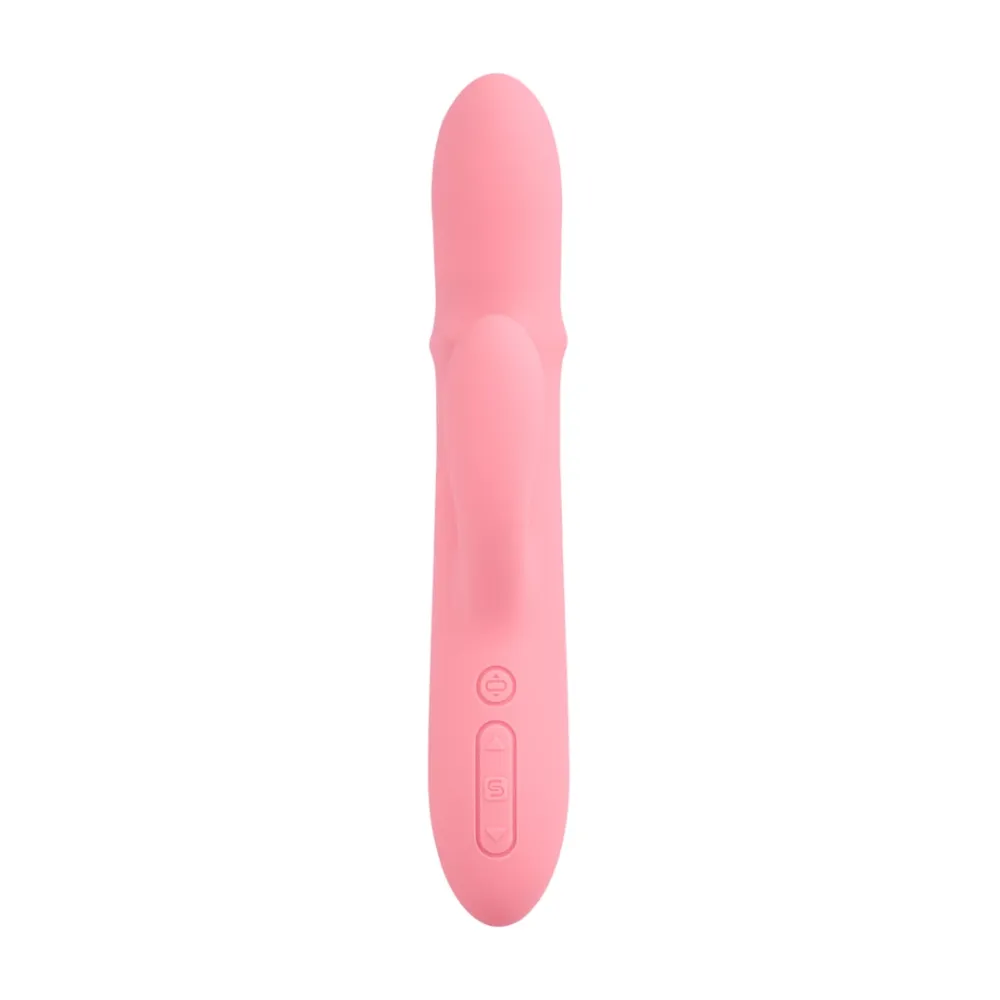 Rabbit vibrátor Svakom Mora Neo s přirážením a aplikací, růžový (Peach Pink) - obrázek 2