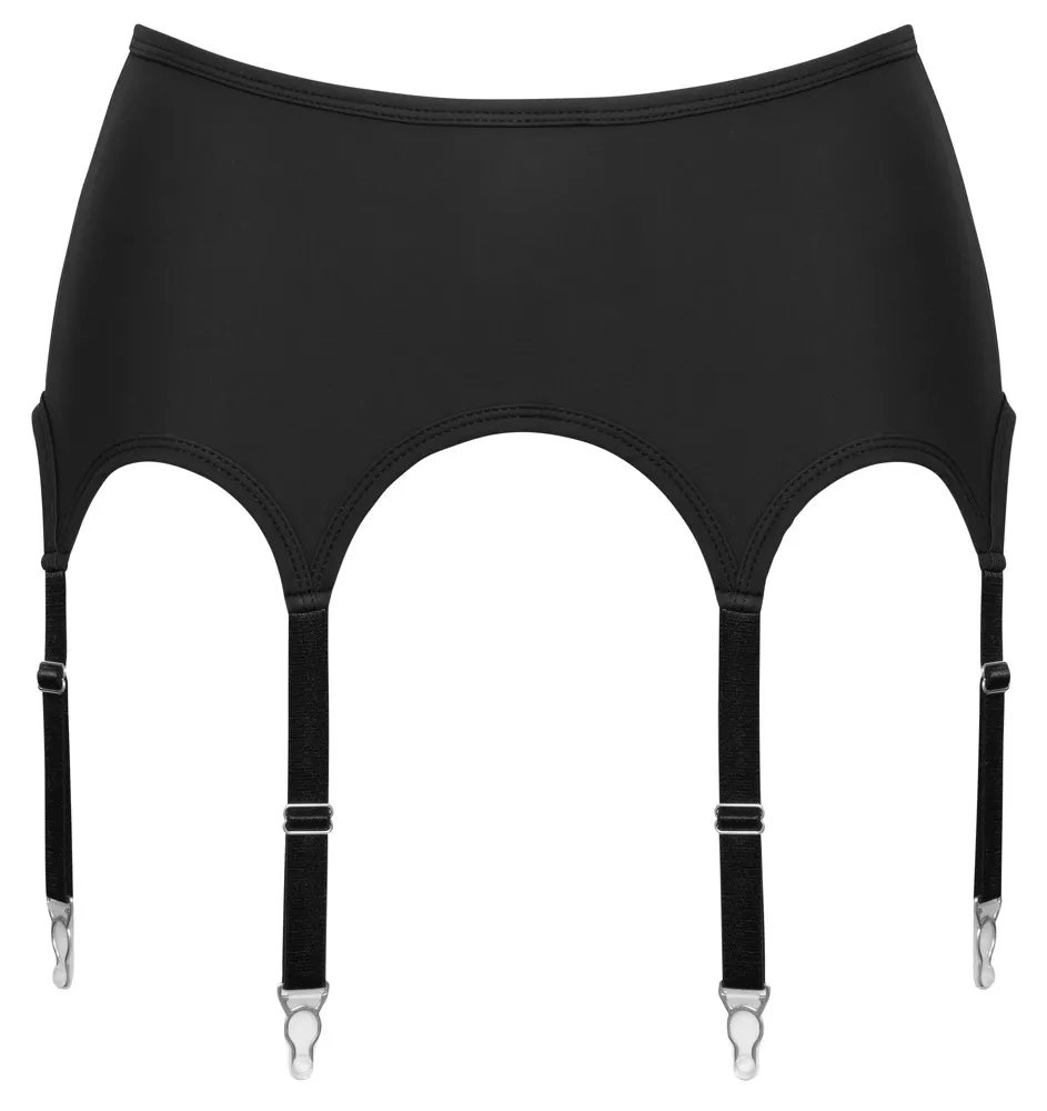 Podvazkový pás Cottelli LINGERIE, matně černý, 8 podvazků, L - obrázek 6