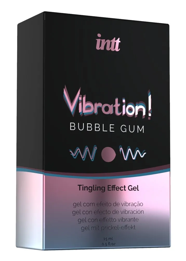 Vibrační stimulační gel INTT Vibration, žvýkačka, 15 ml