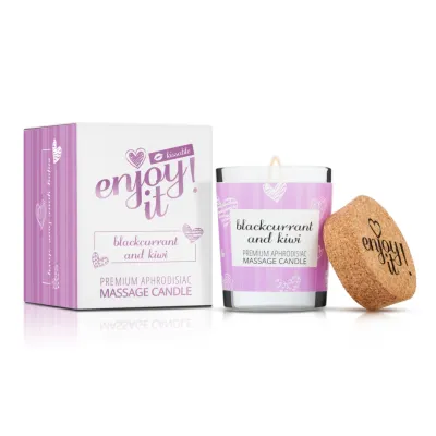 Masážní svíčka Magnetifico Intimate Candle s feromony, černý rybíz a kiwi, 70 ml - obrázek 2