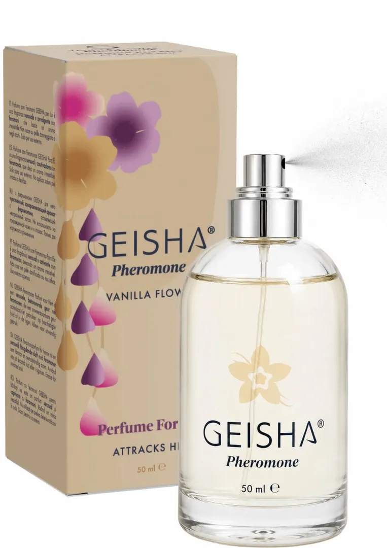 Parfém s feromony pro ženy GEISHA For Her, Vanilla Flower, 50 ml