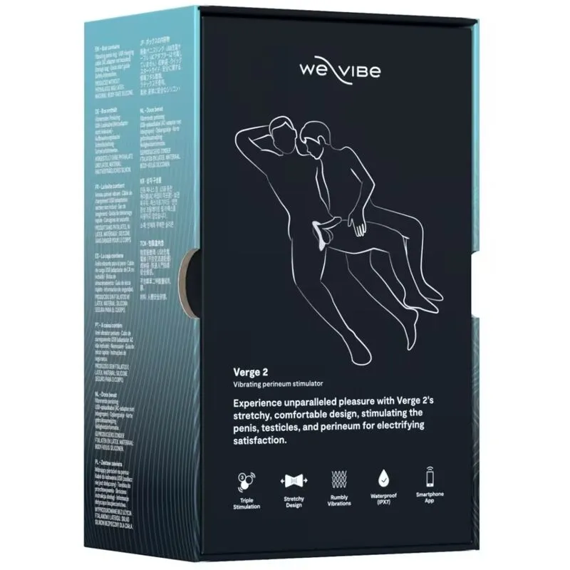 Vibrační erekční kroužek We-Vibe Verge 2 s aplikací, černý - obrázek 18