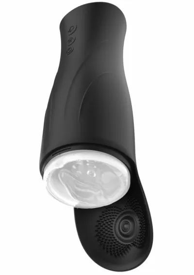 Automatický stimulátor varlat Deep Squeeze Nutbuster Triple, nabíjecí, černý - obrázek 4