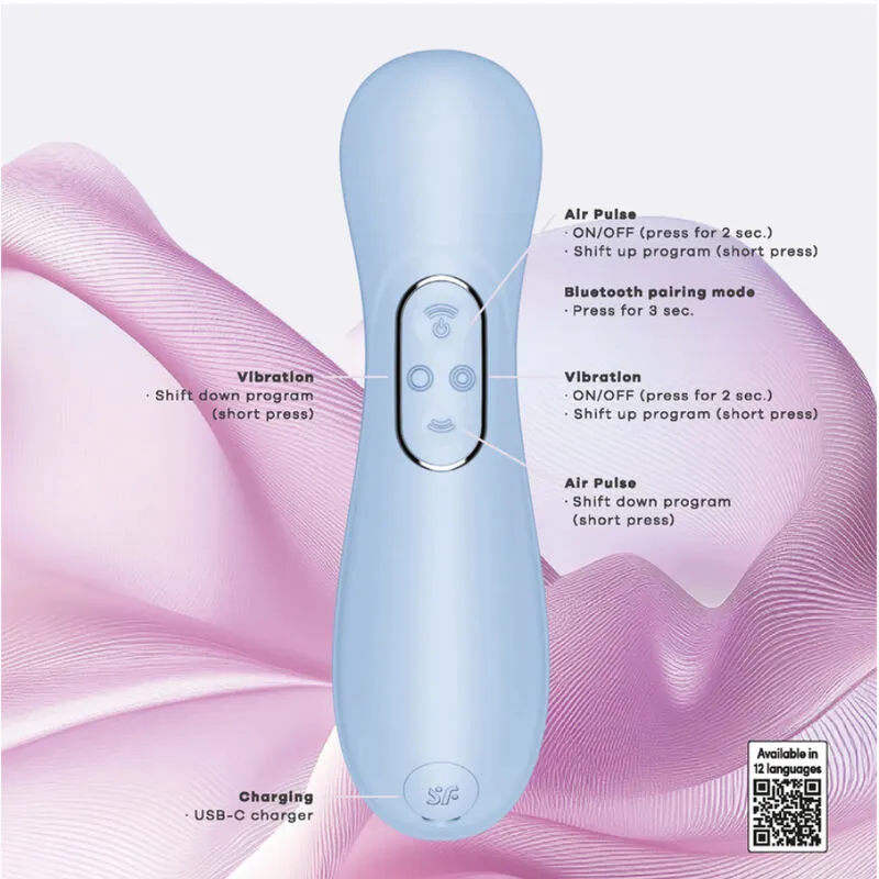 Tlakový stimulátor klitorisu Satisfyer Pro 2 Generation 4 s vibracemi, modrý - obrázek 7