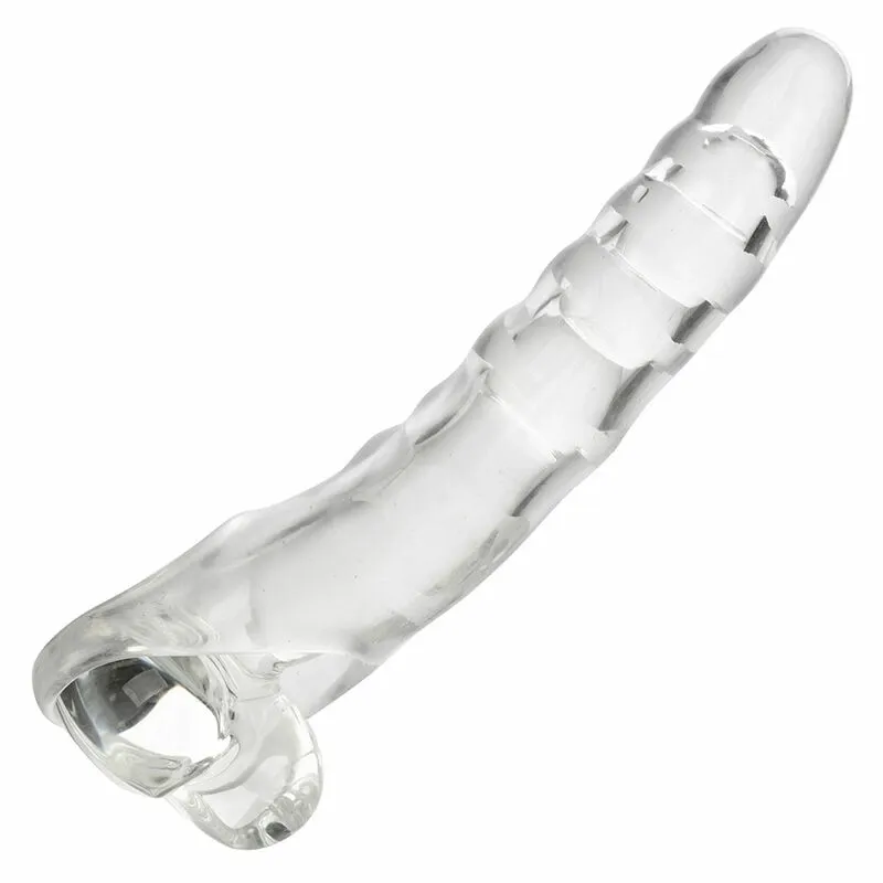 Návlek na penis CalExotics Maxx Extension Kit, nastavitelný, průhledný - obrázek 3