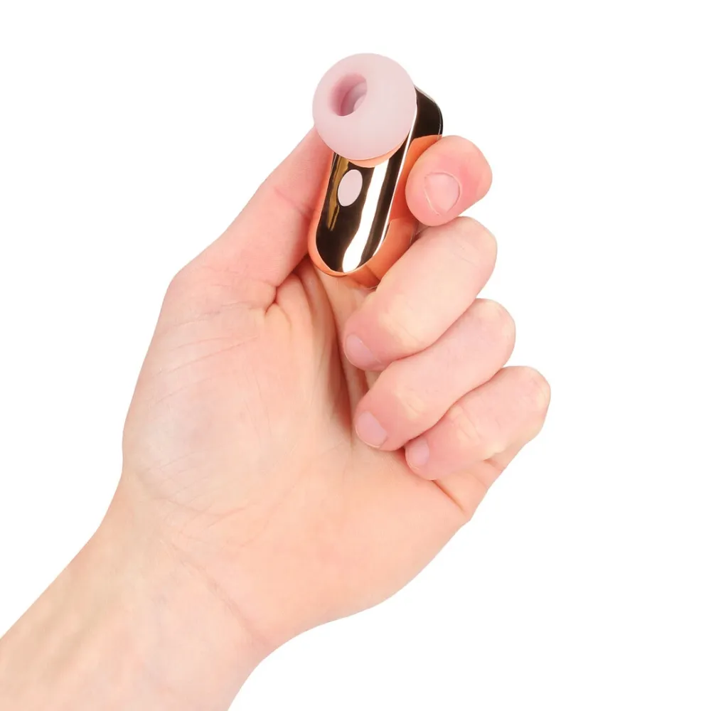 Nabíjecí tlakový stimulátor klitorisu Loveline Budsie AirTap, tvar sluchátka, růžový - obrázek 7