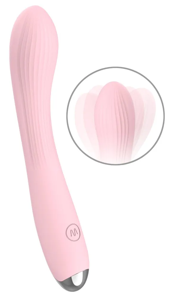 Zahnutý vibrátor beau coeur Kireya Curved Vibra, silikon, 20,3 cm, fialový - obrázek 2