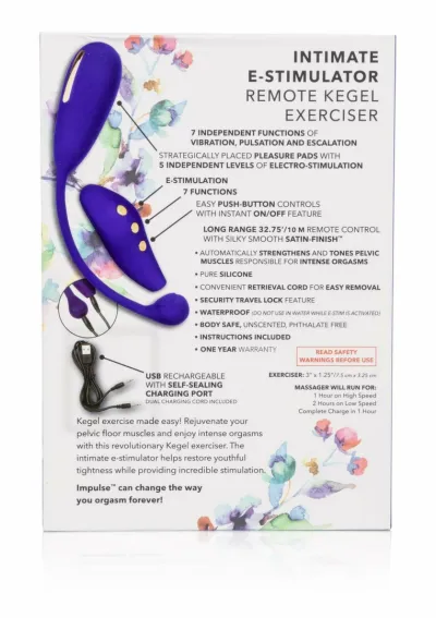 Posilovač pánevního dna CalExotics eStim Remote Kegel Exerciser, fialový - obrázek 2