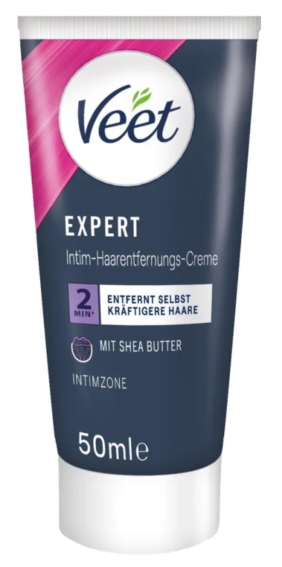 Sada pro depilaci intimních partií Veet Expert s bambuckým máslem, 2 × 50 ml - obrázek 3
