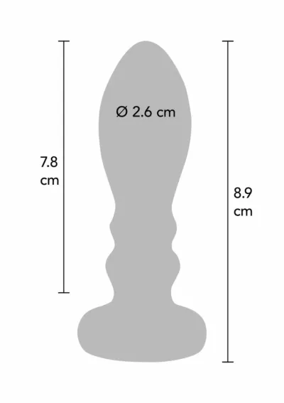 Vibrační anální kolík TOYJOY The Slider, nerezová ocel, M, nabíjecí - obrázek 4