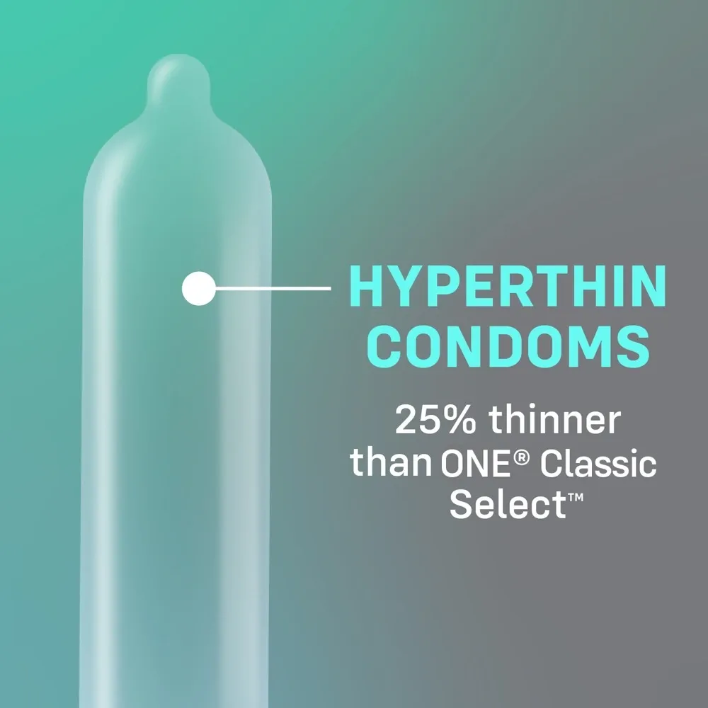 Ultratenké kondomy ONE Vanish Hyperthin, 53 mm, 12 ks - obrázek 3
