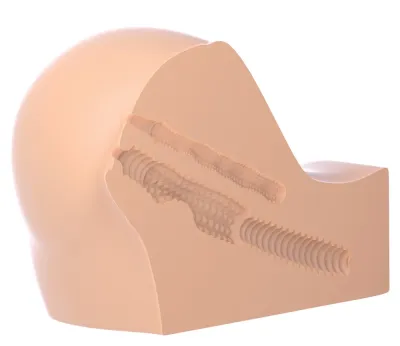 Umělá vagína a anus Pipedream Fuck Me Silly To Go Petite Fan, 15,9 cm - obrázek 6
