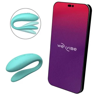 Vibrátor pro páry We-Vibe Sync Lite s aplikací, tyrkysový - obrázek 8