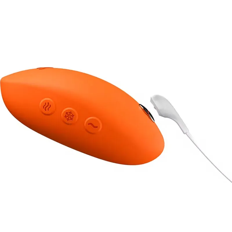 Hřejivý a chladivý vibrátor We-Vibe Temp, mandarinkově oranžový - obrázek 9