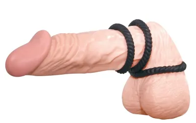 Sada erekčních kroužků You2Toys Lust, 3 velikosti, silikon, černá - obrázek 4