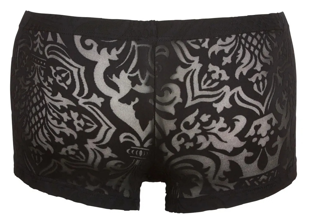 Pánské průhledné slipy Cottelli Collection se vzorem devoré, černé, L - obrázek 5