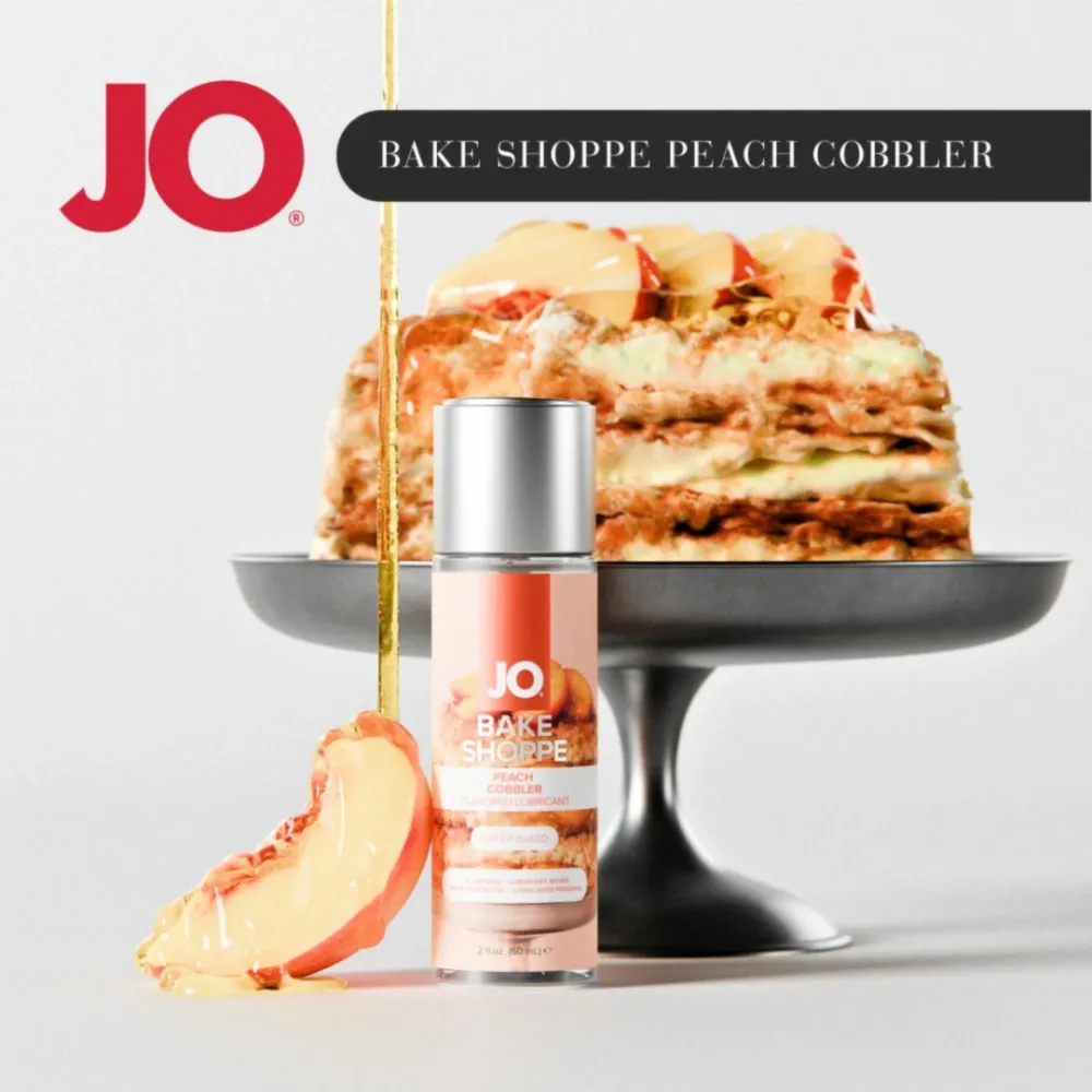 Lubrikační gel JO Bake Shoppe Peach Cobbler, na vodní bázi, 60 ml - obrázek 5