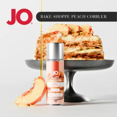 Lubrikační gel JO Bake Shoppe Peach Cobbler, na vodní bázi, 60 ml - obrázek 5