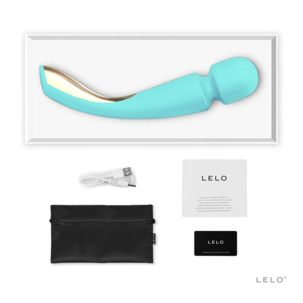 Masážní hlavice LELO Smart Wand 2 Large, tyrkysová - obrázek 3