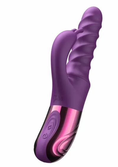 Rabbit vibrátor She.E.O Swirl, fialový - obrázek 5
