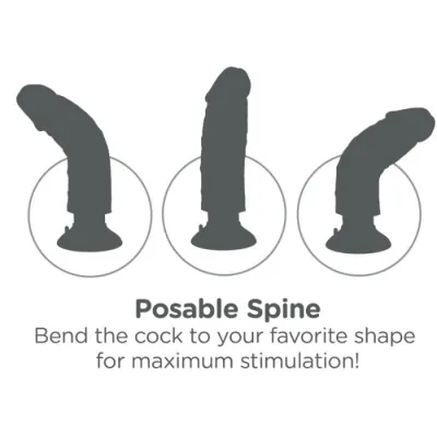 Realistický vibrátor King Cock s varlaty a přísavkou, tělový, 25,5 cm - obrázek 6