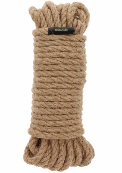 Konopné lano na bondage TABOOM Hemp Rope, 10 m, 7 mm, přírodní - obrázek 2