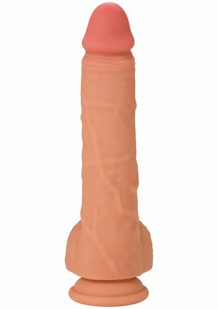 Realistické dildo INFERNO by HIDDEN DESIRE z tekutého silikonu, 23 cm - obrázek 5