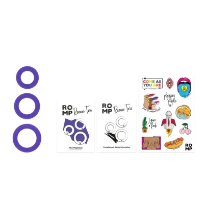 Sada 3 silikonových erekčních kroužků ROMP Remix Trio - obrázek 11