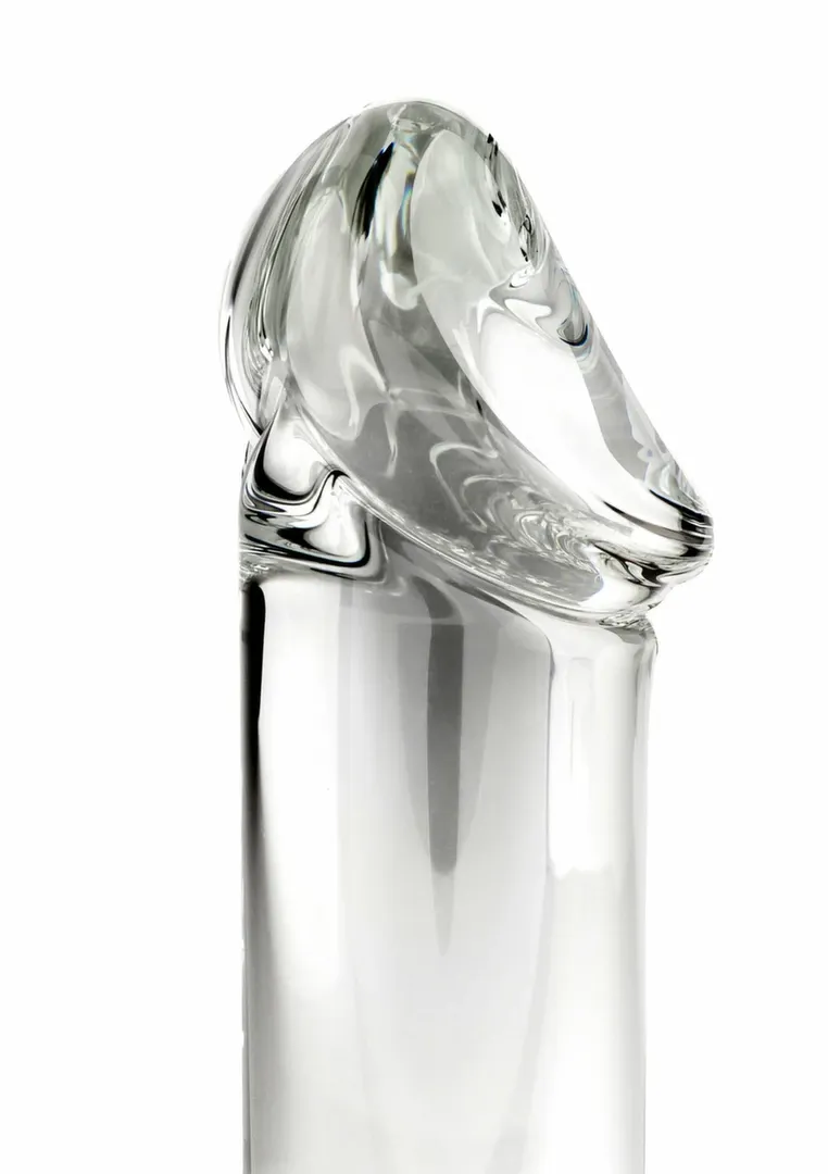 Skleněné dildo TOYJOY Glass Worxx Crystal Cock, borosilikátové sklo, průhledné - obrázek 4