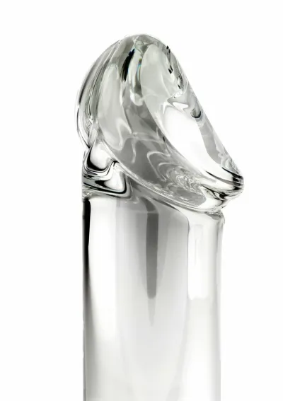 Skleněné dildo TOYJOY Glass Worxx Crystal Cock, borosilikátové sklo, průhledné - obrázek 4