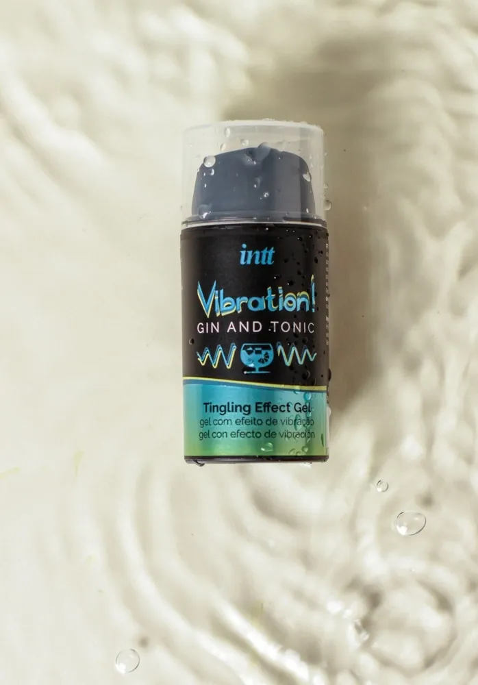 Vibrační stimulační gel INTT Vibration, gin s tonikem, 15 ml - obrázek 4
