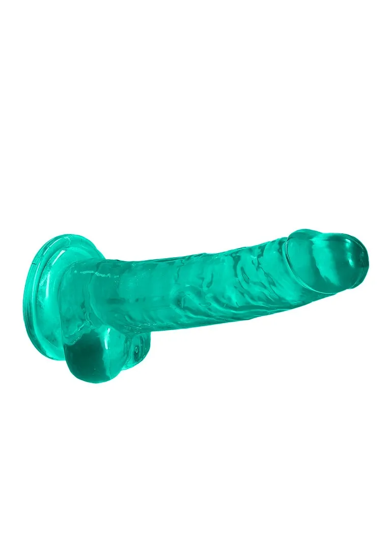 Realistické dildo s přísavkou RealRock Crystal Clear, průhledné, 19 cm - obrázek 9