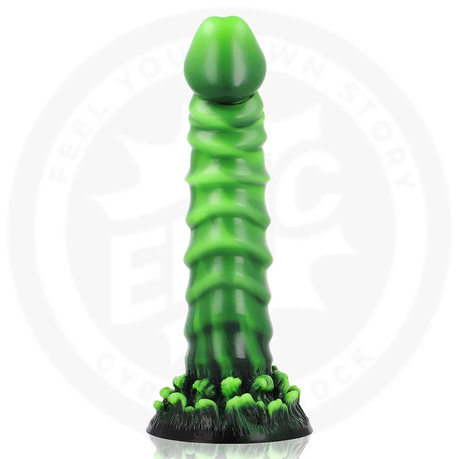 Silikonové dildo EPIC Caelion Living Root, 22,5 cm, zemité tóny