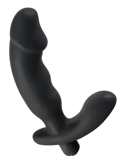 Vibrační stimulátor prostaty Rebel se stimulátorem hráze, silikonový, černý, 15 cm - obrázek 2