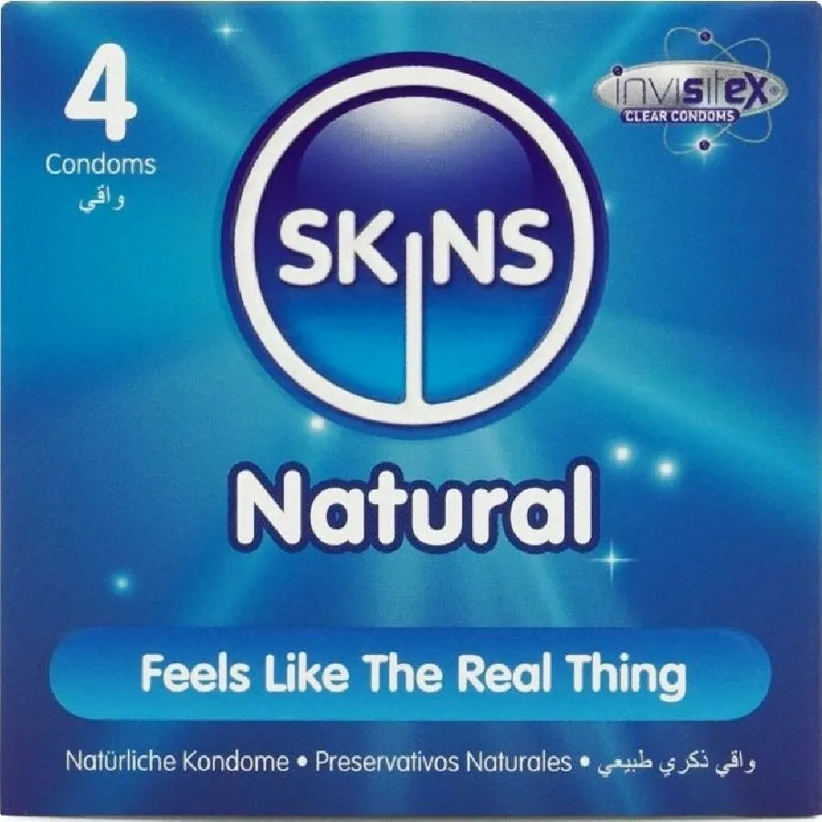 Kondomy Skins Natural, 4 ks