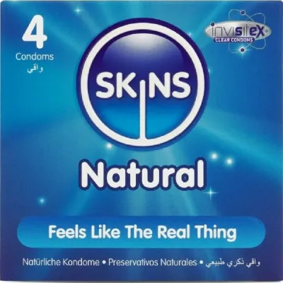 Kondomy Skins Natural, 4 ks