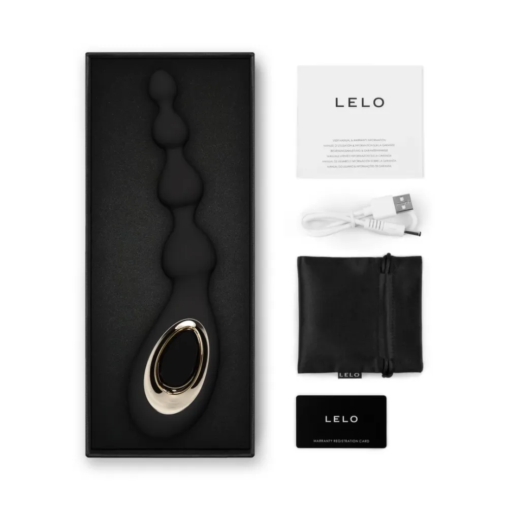 Vibrační anální kuličky LELO Soraya Beads, černé - obrázek 9