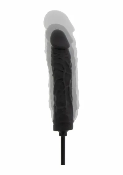 Nafukovací dildo Hidden Desire Extreme Inflatable Dong Advanced, silikon, černé - obrázek 6